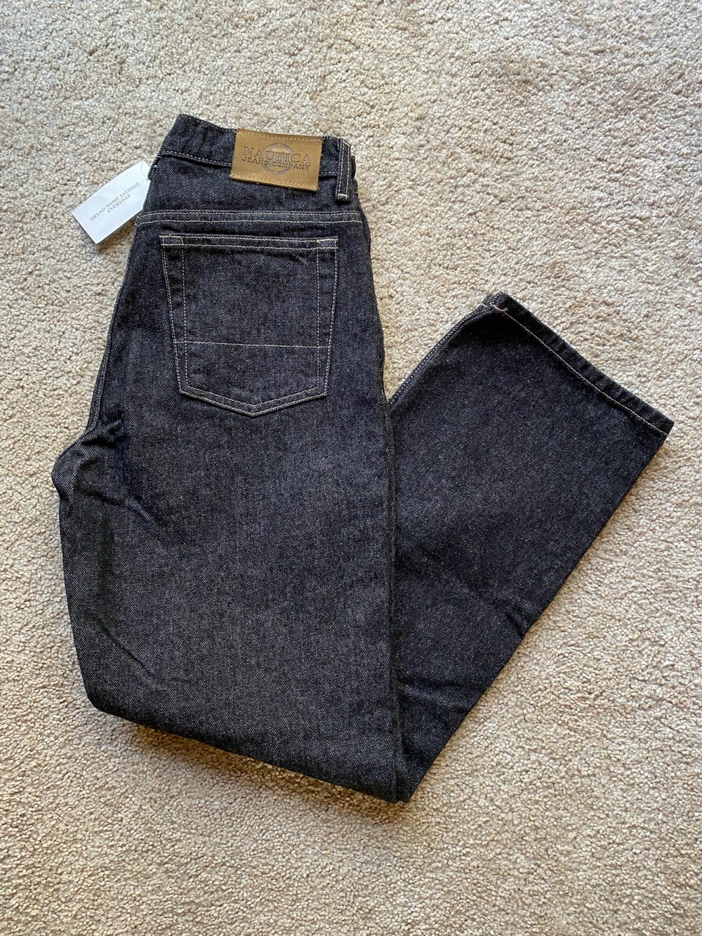 NWT Deadstock Vintage Nautica Jeans Co Black Denim Size 6